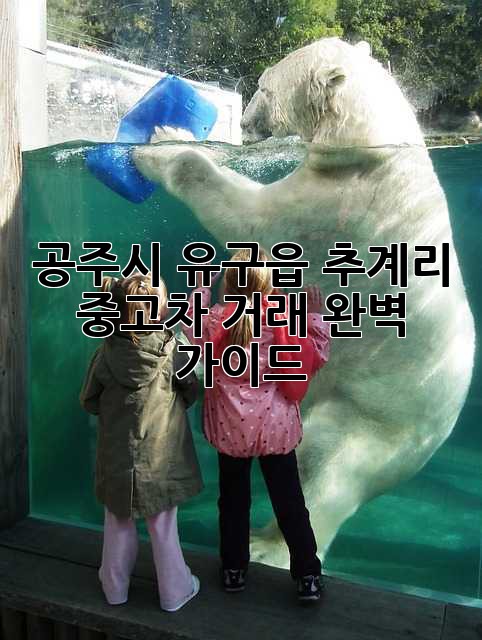공주시 유구읍 추계리 중고차 거래 완벽 가이드