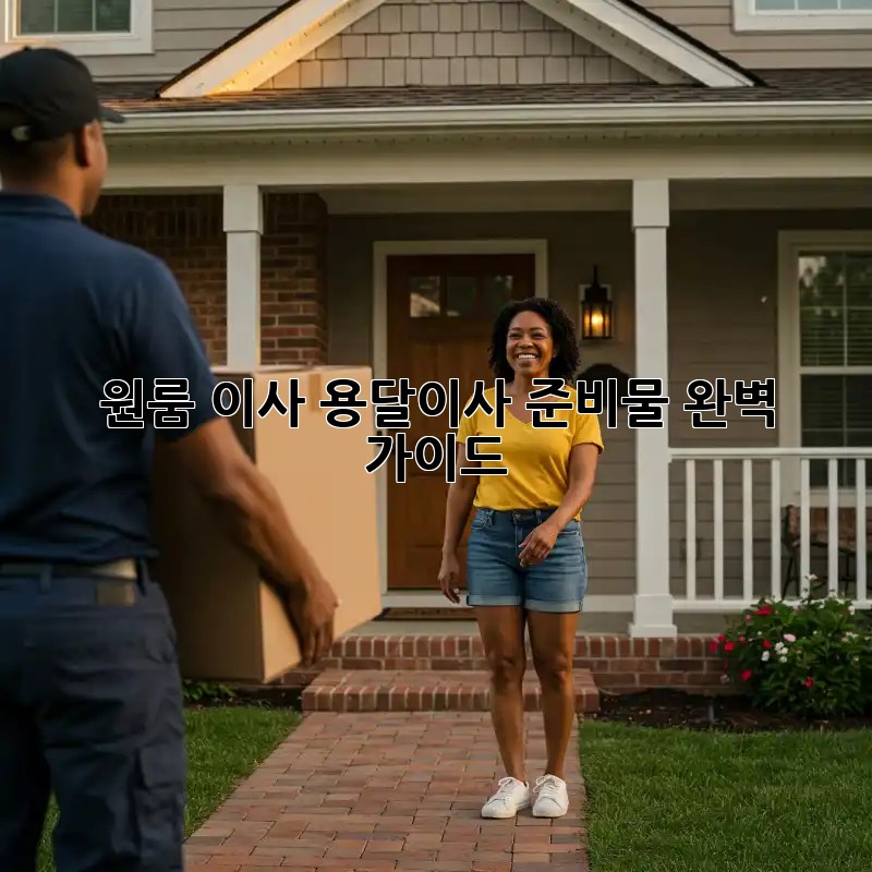 원룸 이사, 용달이사 준비물 완벽 가이드!