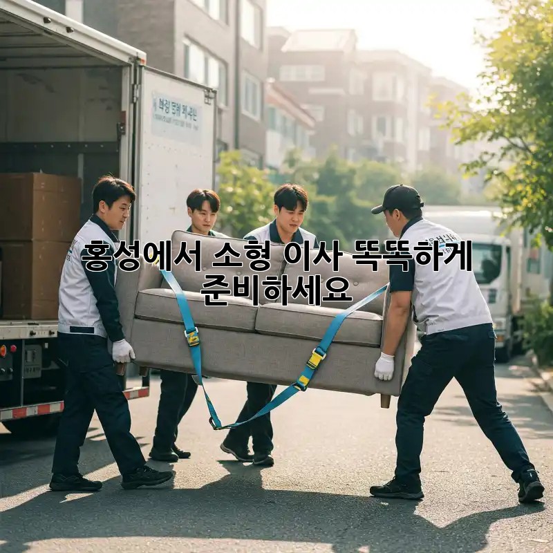 홍성에서 소형 이사, 똑똑하게 준비하세요!
