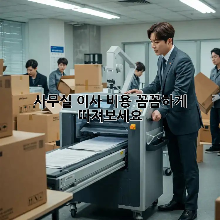 사무실 이사, 비용 꼼꼼하게 따져보세요!