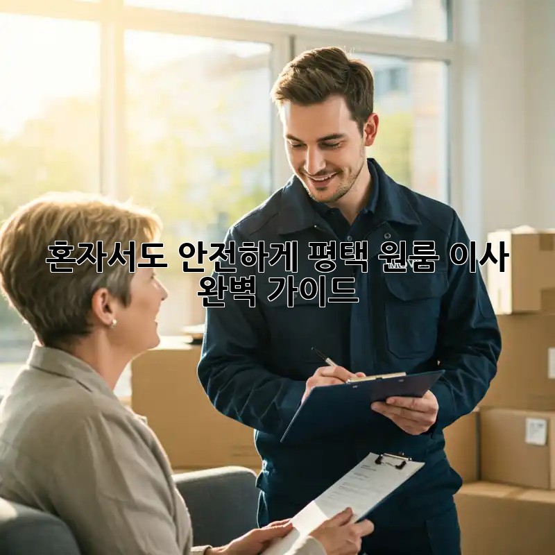 혼자서도 안전하게! 평택 원룸 이사 완벽 가이드