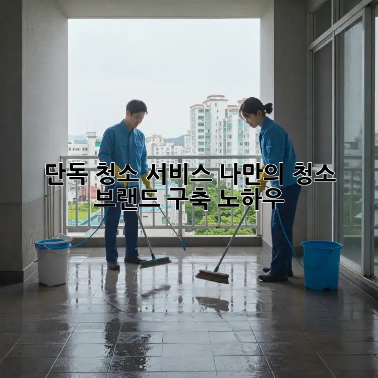 단독 청소 서비스, 나만의 청소 브랜드 구축 노하우 ✨