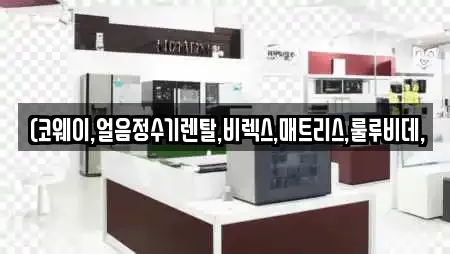 (코웨이,얼음정수기렌탈,비렉스,매트리스,룰루비데,