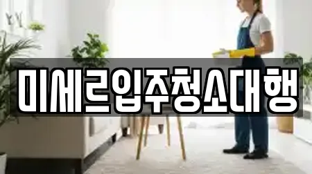 미세르입주청소대행