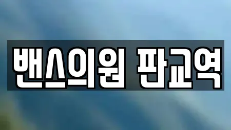 밴스의원 판교역