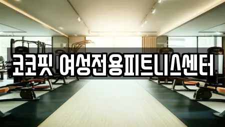 코코핏 여성전용피트니스센터