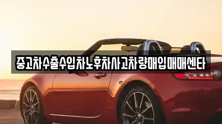 중고차수출수입차노후차사고차량매입매매센타