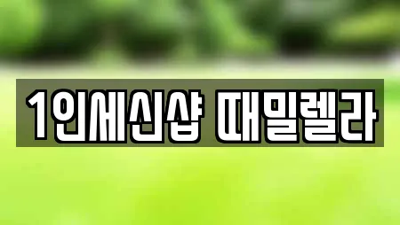 1인세신샵 때밀렐라