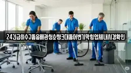 24긴급하수구뚫음배관청소씽크대뚫어변기막힘업체내시경확인
