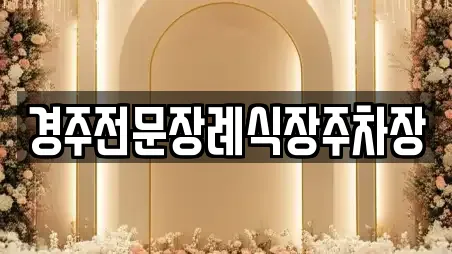 경주전문장례식장주차장