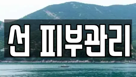 선 피부관리