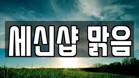 세신샵 맑음