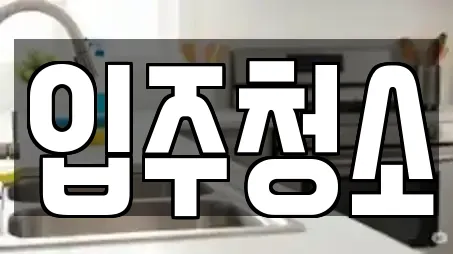 입주청소