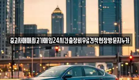중고차매매최고가매입24시간출장비무료견적현장방문지누카
