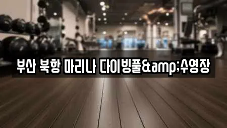 부산 북항 마리나 다이빙풀&수영장