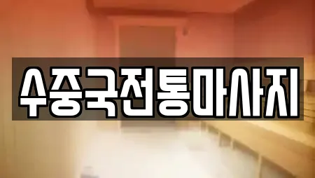 수중국전통마사지