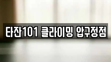 타잔101 클라이밍 압구정점