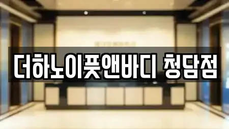 더하노이풋앤바디 청담점