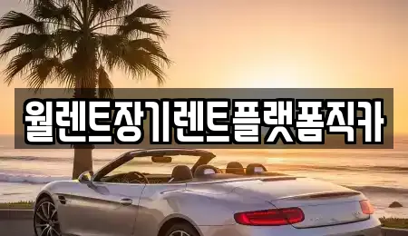 월렌트장기렌트플랫폼직카