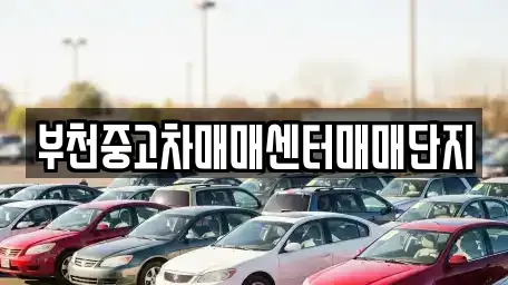 부천중고차매매센터매매단지
