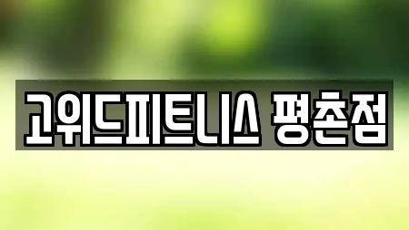 고위드피트니스 평촌점