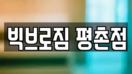 빅브로짐 평촌점