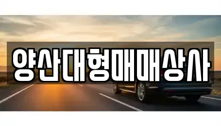 양산대형매매상사