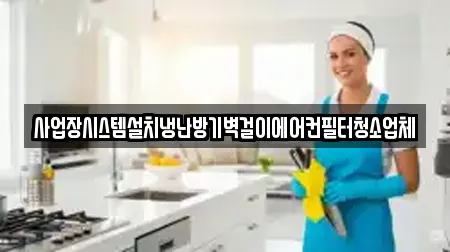 사업장시스템설치냉난방기벽걸이에어컨필터청소업체