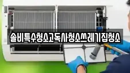 솔비특수청소고독사청소쓰레기집청소
