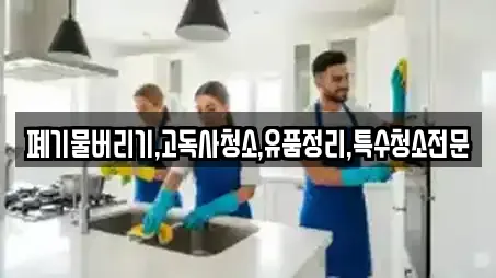 폐기물버리기,고독사청소,유품정리,특수청소전문