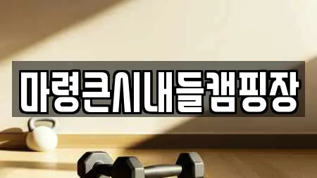 마령큰시내들캠핑장