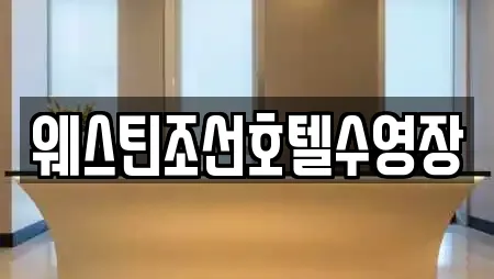웨스틴조선호텔수영장