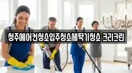 청주에어컨청소입주청소세탁기청소 크리크린