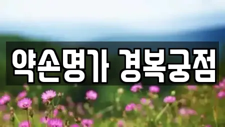 약손명가 경복궁점