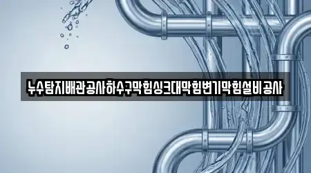 누수탐지배관공사하수구막힘싱크대막힘변기막힘설비공사