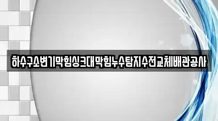 하수구소변기막힘싱크대막힘누수탐지수전교체배관공사