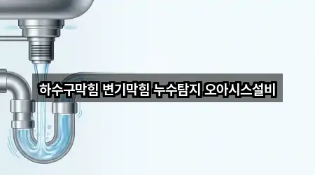 하수구막힘 변기막힘 누수탐지 오아시스설비