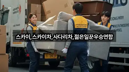 스카이,스카이차,사다리차,젊은일꾼우승연합