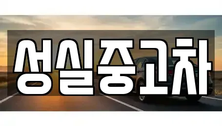 강원 양양군 강현면 중고차매매 전문 성실중고차