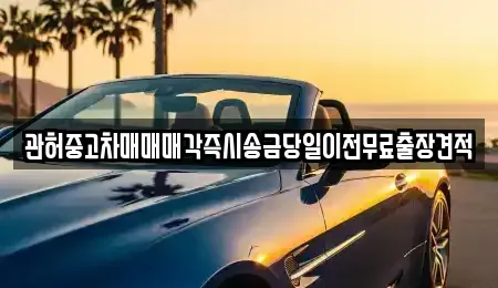 강원 정선군 북평면 중고차 전문 관허중고차매매매각즉시송금당일이전무료출장견적