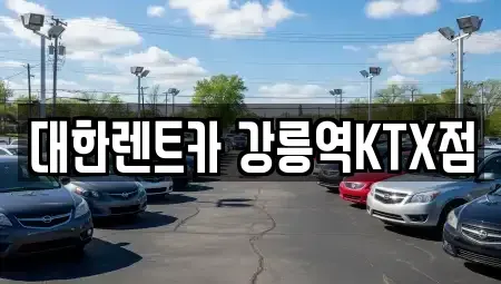강원특별자치도 강릉시 입암동 렌트카 전문 대한렌트카 강릉역KTX점