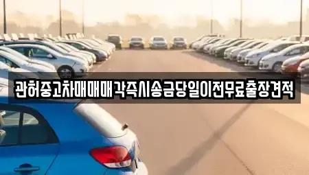 강원특별자치도 강릉시 입암동 중고차매매 전문 관허중고차매매매각즉시송금당일이전무료출장견적