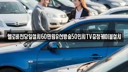 강원특별자치도 삼척시 가곡면 중고차 전문 헬로비전당일설치60만원유선방송50인치TV증정케이블설치