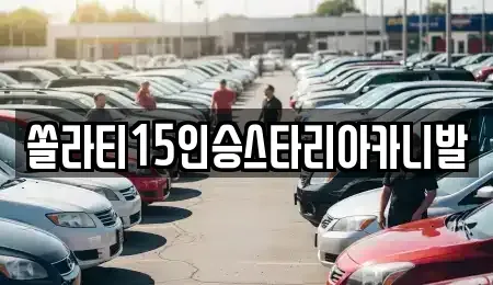 강원특별자치도 원주시 원동 렌트카 전문 쏠라티15인승스타리아카니발