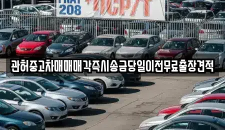 강원특별자치도 원주시 원동 중고차 전문 관허중고차매매매각즉시송금당일이전무료출장견적