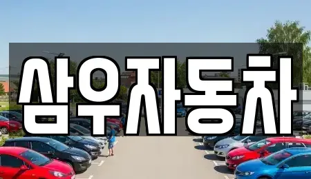 강원특별자치도 원주시 지정면 중고차매매 전문 삼우자동차