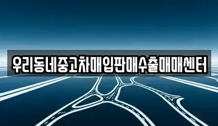 경기 고양시 일산서구 탄현동 중고차매입 전문 우리동네중고차매입판매수출매매센터