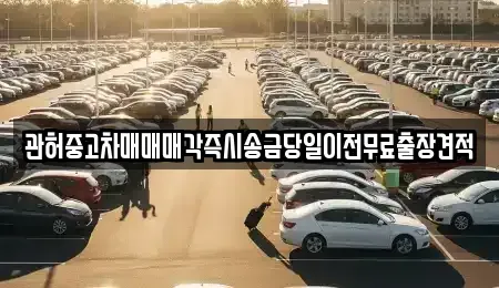 경기 광명시 노온사동 중고차 전문 관허중고차매매매각즉시송금당일이전무료출장견적