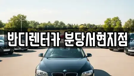 경기 광주시 신현동 렌트카 전문 반디렌터카 분당서현지점