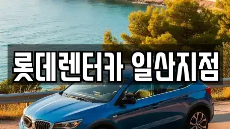 경기 김포시 단기렌트카 전문 롯데렌터카 일산지점